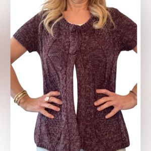 BCBGMaxAzria Purple Knit Sweater